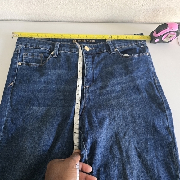 Anne Klein Jeans Womens  Blue High Rise Skinny 32×26 Light Wash Denim Streetwear - Picture 8 of 11